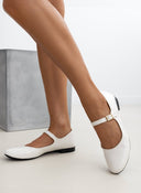 Μπαλαρίνες Mary Janes με λουράκι Estil - Πάγου - thefashionproject.gr - Estil