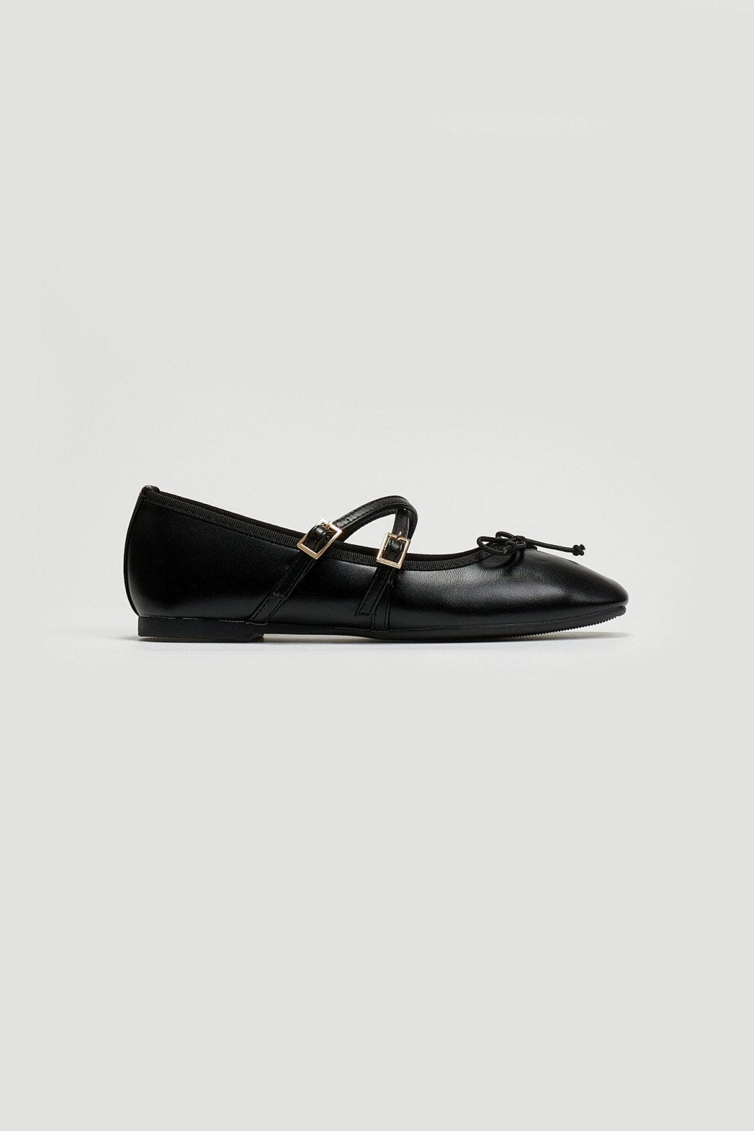 Μπαλαρίνες mat με λουράκια ERYNN - Μαύρο - thefashionproject.gr - ERYNN
