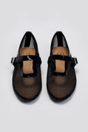 Μπαλαρίνες με διάτρητο σχέδιο ERYNN - Μαύρο - thefashionproject.gr - ERYNN