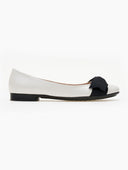 Μπαλαρίνες με φιόγκο Estil - Λευκό - thefashionproject.gr - Estil
