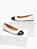 Μπαλαρίνες με καπιτονέ σχέδιο Erynn - Λευκό - thefashionproject.gr - ERYNN