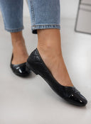 Μπαλαρίνες με καπιτονέ σχέδιο Erynn - Μαύρο - thefashionproject.gr - ERYNN