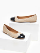 Μπαλαρίνες με καπιτονέ σχέδιο Erynn - Μπεζ - thefashionproject.gr - ERYNN