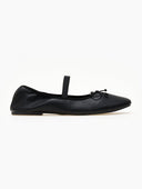 Μπαλαρίνες με λάστιχο PIECES 17151921 - Μαύρο - thefashionproject.gr - PIECES