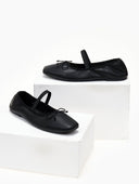 Μπαλαρίνες με λάστιχο PIECES 17151921 - Μαύρο - thefashionproject.gr - PIECES