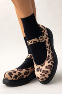 Μπαλαρίνες με ponyskin Mary Janes Estil - Leopard - thefashionproject.gr - Estil