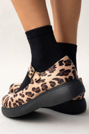 Μπαλαρίνες με ponyskin Mary Janes Estil - Leopard - thefashionproject.gr - Estil