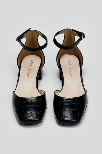 Μπαλαρίνες με print TFP - Μαύρο - thefashionproject.gr - TFP