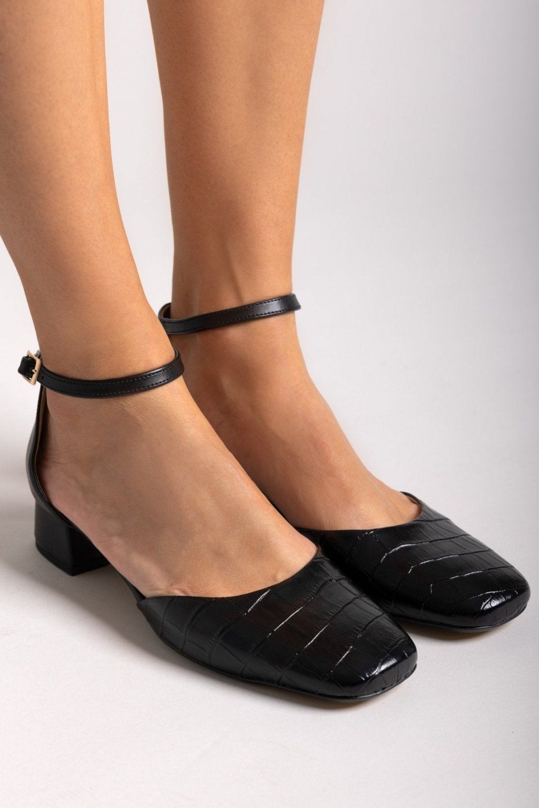 Μπαλαρίνες με print TFP - Μαύρο - thefashionproject.gr - TFP