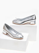 Μπαλαρίνες με τακούνι - Ασημί - thefashionproject.gr - CM Paris