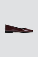 Μπαλαρίνες μυτερές λουστρίνι Estil - Μπορντό - thefashionproject.gr - Estil
