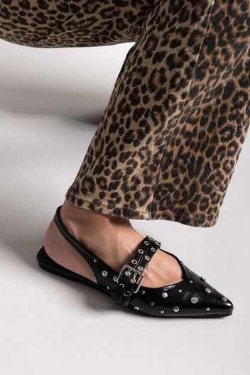 Μπαλαρίνες μυτερές λουστρίνι ONLY 15340903 - Μαύρο - thefashionproject.gr - ONLY