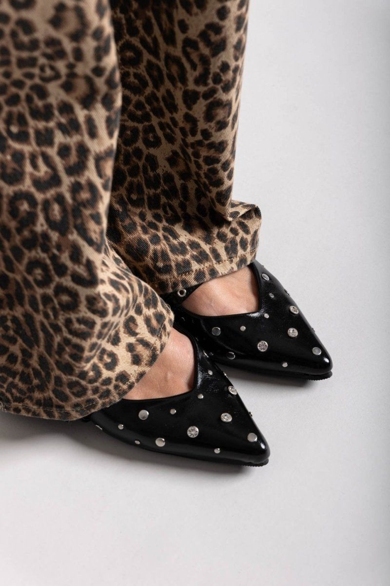 Μπαλαρίνες μυτερές λουστρίνι ONLY 15340903 - Μαύρο - thefashionproject.gr - ONLY