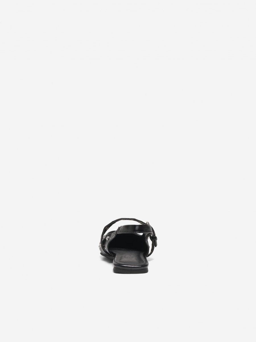 Μπαλαρίνες μυτερές λουστρίνι ONLY 15340903 - Μαύρο - thefashionproject.gr - ONLY