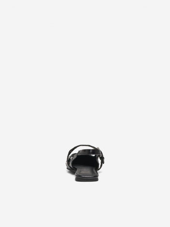 Μπαλαρίνες μυτερές λουστρίνι ONLY 15340903 - Μαύρο - thefashionproject.gr - ONLY