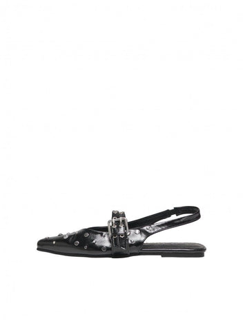 Μπαλαρίνες μυτερές λουστρίνι ONLY 15340903 - Μαύρο - thefashionproject.gr - ONLY