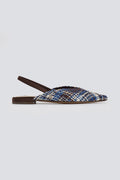 Μπαλαρίνες μυτερές με λάστιχο CORINA - Μπλε - thefashionproject.gr - CORINA