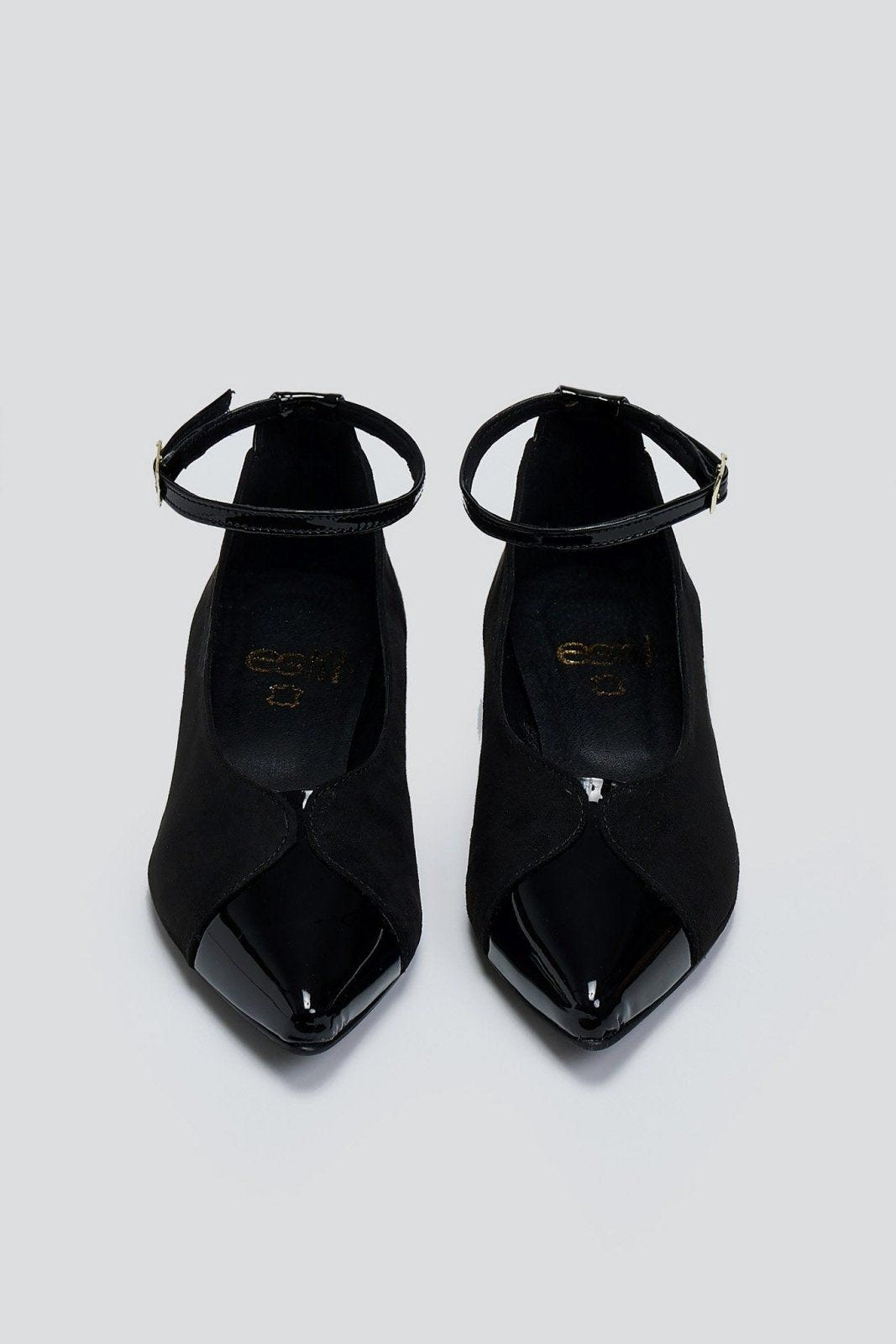 Μπαλαρίνες μυτερές με μπαρέτα Estil - Μαύρο - thefashionproject.gr - Estil