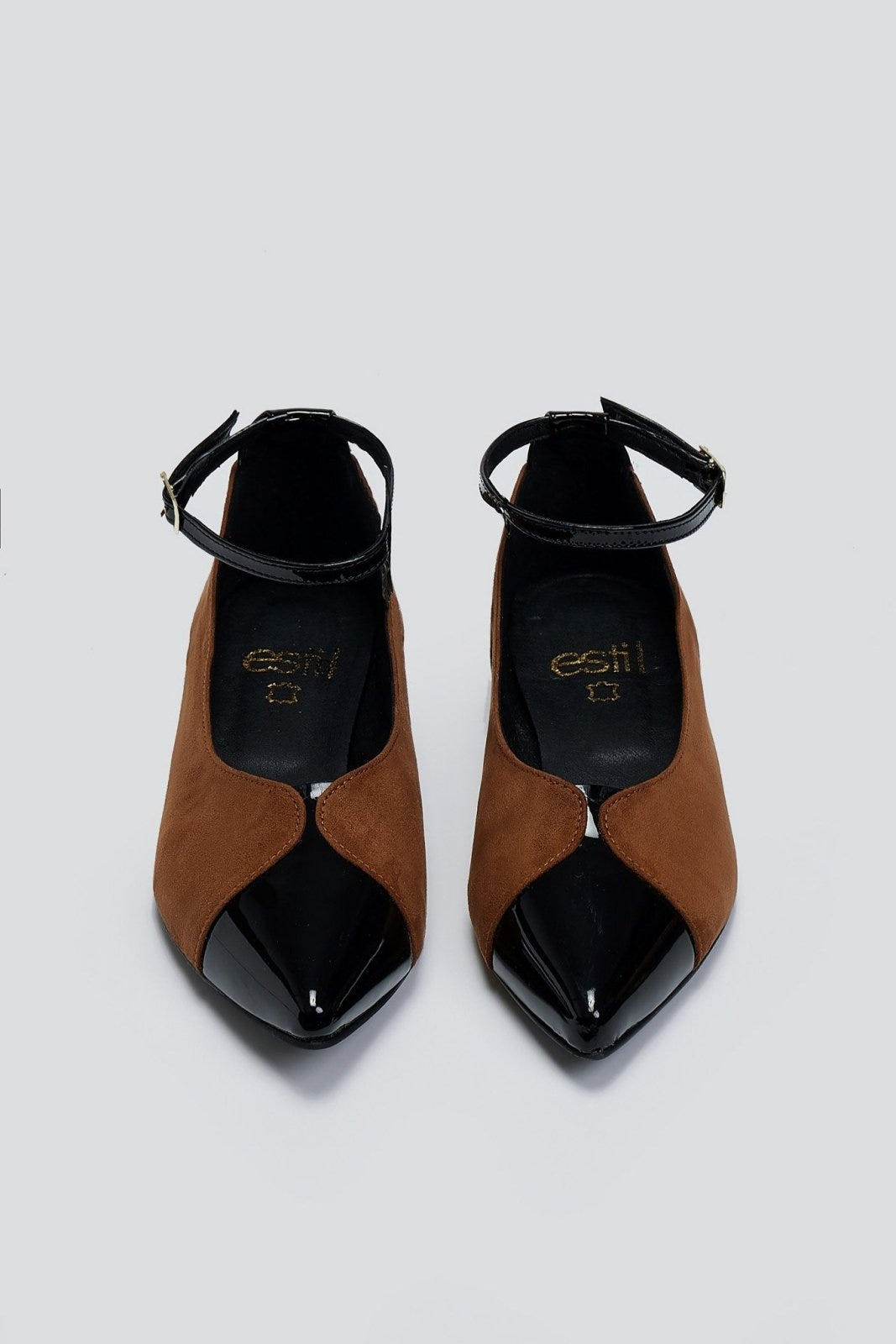 Μπαλαρίνες μυτερές με μπαρέτα Estil - Ταμπά - thefashionproject.gr - Estil