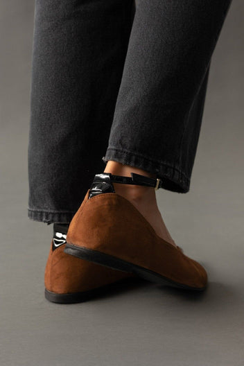 Μπαλαρίνες μυτερές με μπαρέτα Estil - Ταμπά - thefashionproject.gr - Estil