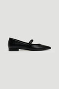 Μπαλαρίνες μυτερές με μπαρέτα TFP - Μαύρο - thefashionproject.gr - TFP