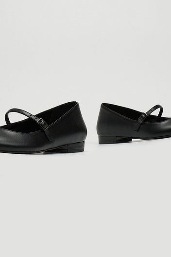 Μπαλαρίνες μυτερές με μπαρέτα TFP - Μαύρο - thefashionproject.gr - TFP