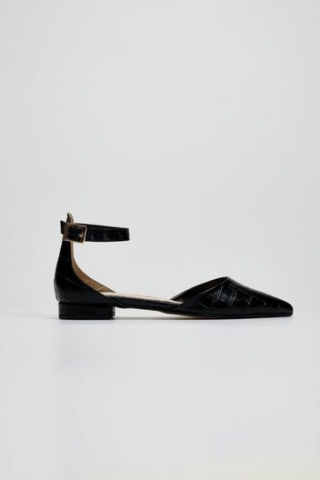 Μπαλαρίνες μυτερές με μπαρέτα TFP - Μαύρο - thefashionproject.gr - TFP