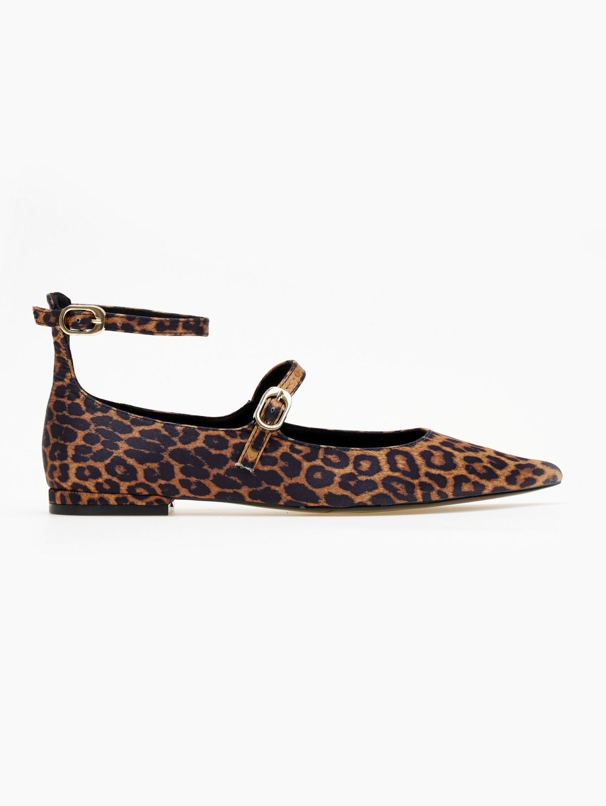 Μπαλαρίνες μυτερές με print CAROLINA - Leopard - thefashionproject.gr - CAROLINA
