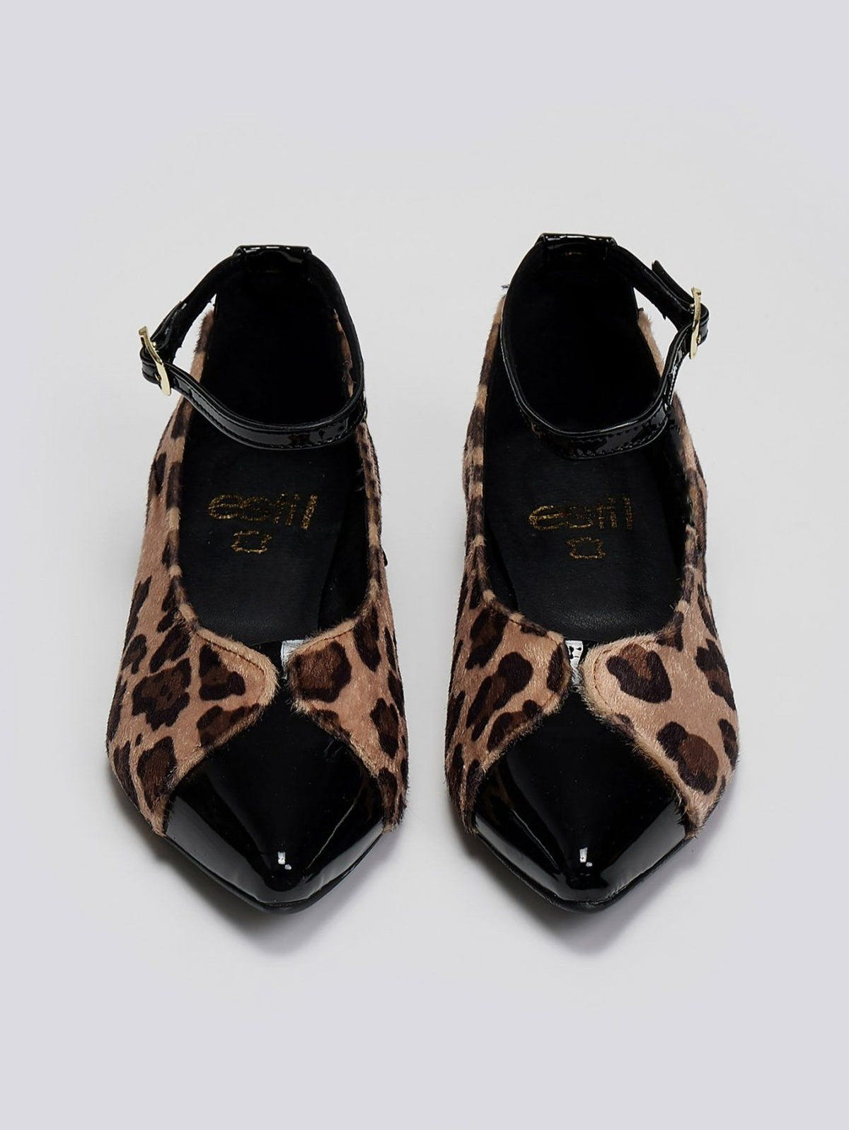 Μπαλαρίνες μυτερές με print Estil - Leopard - thefashionproject.gr - Estil