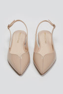 Μπαλαρίνες μυτερές με slingback λουράκι TFP - Nude - thefashionproject.gr - TFP
