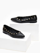 Μπαλαρίνες μυτερές με τρουκς estil - Μαύρο - thefashionproject.gr - Estil