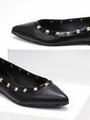 Μπαλαρίνες μυτερές με τρουκς estil - Μαύρο - thefashionproject.gr - Estil