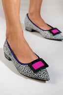 Μπαλαρίνες μυτερές ponyskin AZAREY - Μαύρο - thefashionproject.gr - AZAREY