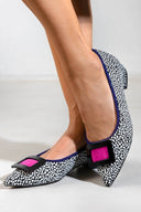 Μπαλαρίνες μυτερές ponyskin AZAREY - Μαύρο - thefashionproject.gr - AZAREY