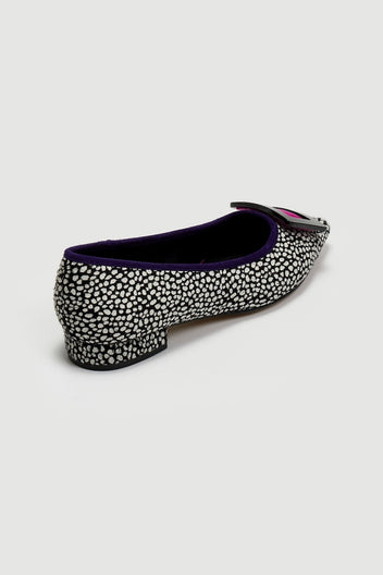 Μπαλαρίνες μυτερές ponyskin AZAREY - Μαύρο - thefashionproject.gr - AZAREY
