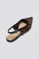 Μπαλαρίνες μυτερές σατέν με print ERYNN - Leopard - thefashionproject.gr - ERYNN
