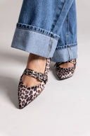 Μπαλαρίνες μυτερές σατέν ONLY 15348050 - Leopard - thefashionproject.gr - ONLY