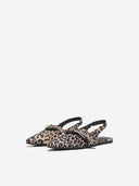Μπαλαρίνες μυτερές σατέν ONLY 15348050 - Leopard - thefashionproject.gr - ONLY