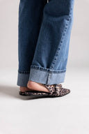 Μπαλαρίνες μυτερές σατέν ONLY 15348050 - Leopard - thefashionproject.gr - ONLY