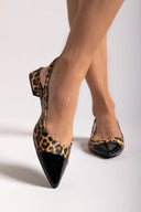 Μπαλαρίνες μυτερές slingback - Leopard - thefashionproject.gr - BOTEGGA 22