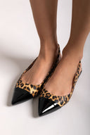 Μπαλαρίνες μυτερές slingback - Leopard - thefashionproject.gr - BOTEGGA 22