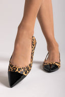 Μπαλαρίνες μυτερές slingback - Leopard - thefashionproject.gr - BOTEGGA 22