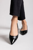 Μπαλαρίνες μυτερές slingback - Μαύρο - thefashionproject.gr - BOTEGGA 22