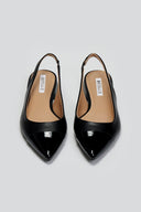 Μπαλαρίνες μυτερές slingback - Μαύρο - thefashionproject.gr - BOTEGGA 22