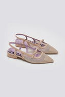 Μπαλαρίνες μυτερές slingback με διαφάνεια MARIAMARE - Nude - thefashionproject.gr - MARIAMARE