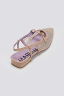 Μπαλαρίνες μυτερές slingback με διαφάνεια MARIAMARE - Nude - thefashionproject.gr - MARIAMARE