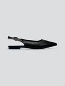 Μπαλαρίνες μυτερές slingback με στρας ERYNN - Μαύρο - thefashionproject.gr - ERYNN