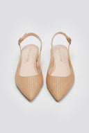 Μπαλαρίνες μυτερές slingback TFP - Biscuit - thefashionproject.gr - TFP