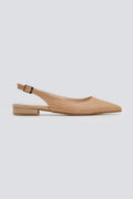 Μπαλαρίνες μυτερές slingback TFP - Biscuit - thefashionproject.gr - TFP