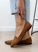 Μπαλαρίνες μυτερές suede Estil - Ταμπά - thefashionproject.gr - Estil